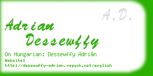 adrian dessewffy business card