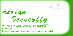 adrian dessewffy business card